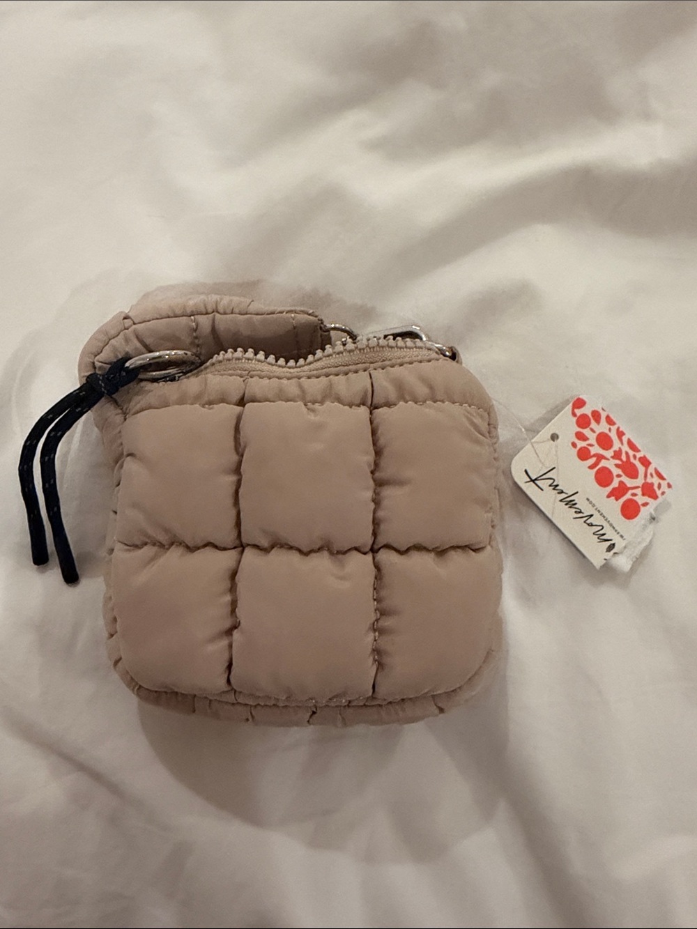 FP Movement by Free People Quilted Mini Pouch in Beige